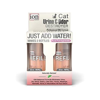 Ion Fusion Professional ION Formula Acai Pomegranete Cat Urine & Odor Destroyer Refill, 32-oz, 2 count
