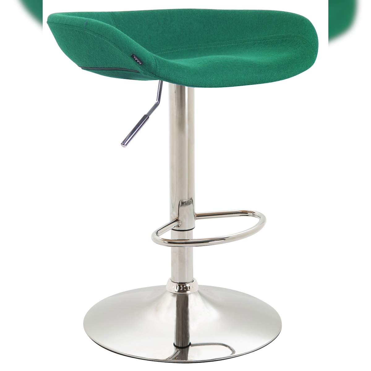 CLP Barhocker Anaheim Filz chrom/grün Image