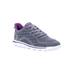 Extra Wide Width Women's Travelactiv Axial Walking Shoe Sneaker by Propet in Grey Purple (Size 10 WW)
