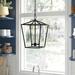 Howington 3 - Light Lantern Pendant, Metal in Brown Laurel Foundry Modern Farmhouse® | 17.5 H x 12.5 W x 12.5 D in | Wayfair