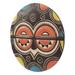 Bungalow Rose Kidumu Society Wood Mask Wall Décor in Black/Blue/Brown | 16.75 H x 16.25 W in | Wayfair D5F0E256BF8E4CF6BCA1F4E1AB955A13