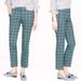 J. Crew Pants & Jumpsuits | J. Crew Campbell Capri Lattice Print Pant Size 2 | Color: Green/Pink | Size: 2