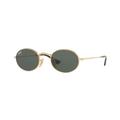 Ray-Ban RB3547N Sunglasses 001-48 - Gold Frame Green Lenses