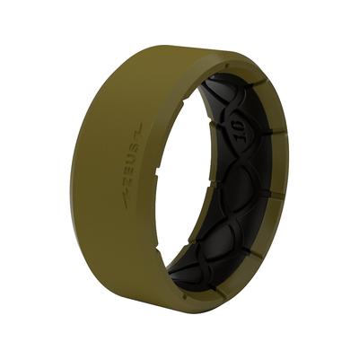Groove Life Men's Zeus EDGE Ring Silicone, Olive Drab/Black SKU - 597943