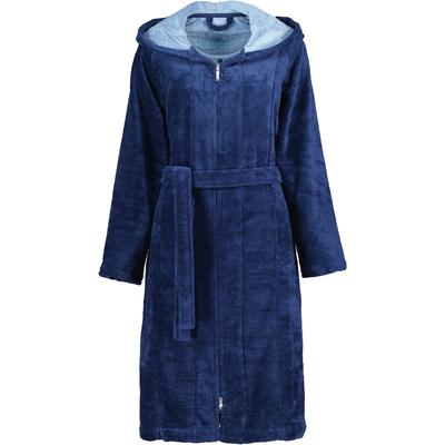 Vossen Bademäntel Damen Kurzmantel mit Kapuze Palermo winternight - 004 XL Schwarz