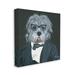 Stupell Industries Formal Dog in Suit Classy Menswear Glasses Portrait by Hollihocks Art - Graphic Art Print Canvas in White | Wayfair