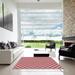 Red/White 72 x 0.35 in Indoor Area Rug - Corrigan Studio® Riccio Polka Dots Area Rug Polyester/Wool | 72 W x 0.35 D in | Wayfair