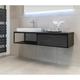 Badmöbel Unterschrank REED-120 (hpl / beton) ohne Waschtisch