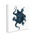 Stupell Industries Minimal Blue Octopus Marine Life Sea Creature - Graphic Art Print Canvas in White | 36 H x 36 W x 1.5 D in | Wayfair