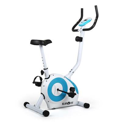 Klarfit - Mobi fx 250 Fahrrad-Heimtrainer Heimtrainer Pulsmesser max. 100 kg weiß/bl
