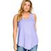 Plus Size Women's V-Neck Pointed Front Tank by ellos in Pretty Lavender (Size 34/36)