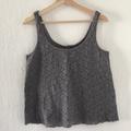 American Eagle Outfitters Tops | American Eagle Dark Grey Lace Tank | Color: Gray | Size: M