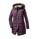 STOY Damen WMN Quilted PRK A Parka In Daunenoptik Mit Abzippbarer Kapuze, aubergine, 50