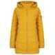 Tokyo Laundry Safflower 2 Longline Quilted Puffer Coat with Hood in Old Gold 10