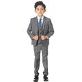 Milano Mayfair, Boys Grey Suit, Boys Wedding Page Boy Party Prom Suit, 12-18m to 14 Years (12-18 Months)