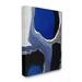 Stupell Industries Abstract Masculine Cobalt - Painting Print Canvas/Metal in White | 20 H x 16 W x 1.5 D in | Wayfair ab-088_cn_16x20