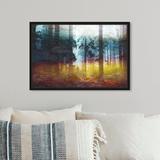 Art Remedy Nature & Landscape Evergreen Forest Scent - Graphic Art Print Canvas in Blue/Green/Yellow | 20 H x 30 W x 1.5 D in | Wayfair