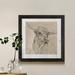 Foundry Select Silver Fragments II - Picture Frame Drawing Print on Paper in Gray | 31.5 H x 31.5 W x 1.5 D in | Wayfair