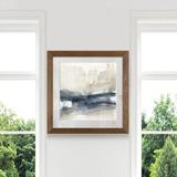 Orren Ellis Fog on the Horizon III - Picture Frame Painting Print on Paper in Blue/Gray | 17 H x 17 W x 1.5 D in | Wayfair