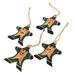 The Holiday Aisle® Happy Santa Hanging Figurine Ornament Wood in Brown/Green | 3.5 H x 2.8 W x 0.2 D in | Wayfair E7DD67206CF94F28B5F872277B643612