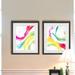 Latitude Run® Saturated Splash I - 2 Piece Picture Frame Painting Print Set on Paper in Pink/White/Yellow | 20 H x 16 W x 1 D in | Wayfair