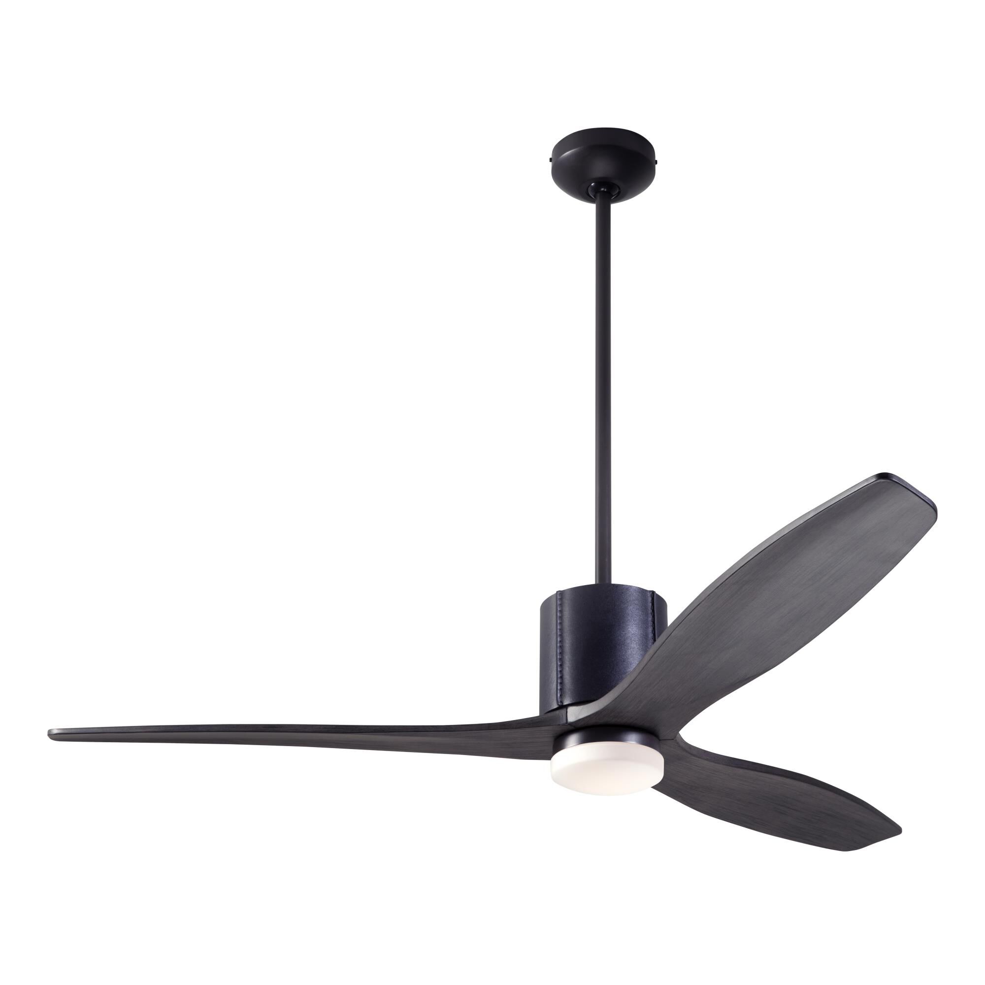Modern Fan Company Leatherluxe 54 Inch Ceiling Fan with Light Kit - LLX-DBBK-54-EB-271-WC