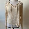 Anthropologie Tops | Anthropologie Meadow Rue Peasant Top | Color: Cream | Size: M