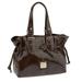 Dooney & Bourke Bags | Dooney & Bourke Chiara Patent Leather Drawtop Tote | Color: Brown/Red | Size: Os