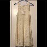 Free People Dresses | Free People Lace Dress Nwt Size Xs | Color: Cream | Size: Xs