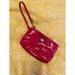 Coach Bags | Coach - Red Patent Wristlet W/ Heart Charm | Color: Red | Size: Os