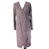 Jessica Simpson Dresses | Jessica Simpson Maternity Dress Faux Wrap Rib Knit | Color: Purple | Size: Lm