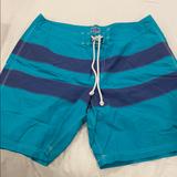J. Crew Swim | Men’s Jcrew Board Shorts Size 38 | Color: Blue/Green | Size: 38”