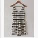 J. Crew Dresses | J Crew Striped Midi Dress Sz: Xs Nwot | Color: Black/Cream | Size: Xs
