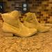 American Eagle Outfitters Shoes | Euc 100% Suede Leather Booties Worn Once 9 Camel | Color: Brown/Tan | Size: 9