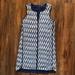 J. Crew Dresses | J. Crew Sheath Dress Blue & White Chevron Size 6 | Color: Blue/White | Size: 6