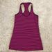 Lululemon Athletica Tops | Lululemon Cool Racer Back Striped Tank Top Size S | Color: Pink | Size: S