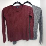 American Eagle Outfitters Sweaters | American Eagle 2 Sweater Bundle In Size Smalls | Color: Black/Red | Size: S