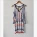 Anthropologie Dresses | Anthro Maeve Double Layer Dress Sz: Small | Color: Blue/Orange | Size: S