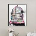 Art Remedy Fashion & Glam School of Fashion Handbag - Painting Print Canvas | 20 H x 16 W x 1.5 D in | Wayfair 17766_16x20_CANV_BFL