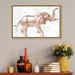 Art Remedy Zoo & Wild Animals Elephant Copper - Graphic Art Print Canvas in Brown/White | 10 H x 15 W x 1.5 D in | Wayfair 18257_15x10_CANV_PSGLD