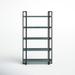 Joss & Main Kristoff 72" H x 40.5" W Steel Etagere Bookcase in Blue/Black | 72 H x 40.5 W x 15.38 D in | Wayfair E80D3CB547994F2888C8FD1BFC5A08AE