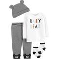 Carter's Baby Boys' 4-Piece Babysoft Take-Me-Home Set (Baby Bear, 6 Months)