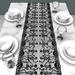 The Holiday Aisle® Alamak Geometric Halloween Table Runner Polyester in Black/Gray/White | 18 D in | Wayfair 689A4DC5FE6D47C49FE3D32783C727F4