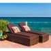 Latitude Run® Billyjo Outdoor Wicker Chaise Lounge - No Assembly Wicker/Rattan in Brown | 33 H x 29 W x 83 D in | Wayfair