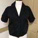 Anthropologie Jackets & Coats | Anthropologie Black Textured Short Sleeve Blazer | Color: Black | Size: L