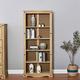 Corona Low Small Bookcase with 2/3/4 Shelf Solid Pine Wood Storage Cupboard Unit for Living Room Office Bedroom Furniture (5 Tier)