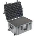 Pelican 1607AirWF Wheeled Carry-On Hard Case with Foam Insert (Silver) 016070-0001-180