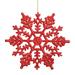 Andover Mills™ Glitter Snowflake Ornament Plastic in Red | 8 H x 8 W x 0.5 D in | Wayfair 2A359007896844AD97EE080CE5AF30EA