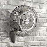 18" Kichler Pola Brushed Nickel Wet Rated Plug-In Wall Fan