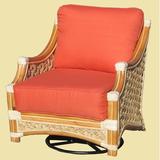 Bay Isle Home™ Schmitz Rocking Chair Wicker/Rattan/Fabric | 36 H x 31 W x 35 D in | Wayfair 75D6E98E47A14FCEB252E1AC81F5F3F6